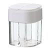4 In 1 Spice Salt Pepper Shakers Transparent Seasoning Jar Can Pepper Bottle Barbecue Condiment Kitchen Gadgets with Cover