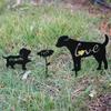 Dog Silhouette Outdoor Garden Metal Decoration Personality Creative Desktop Decorations