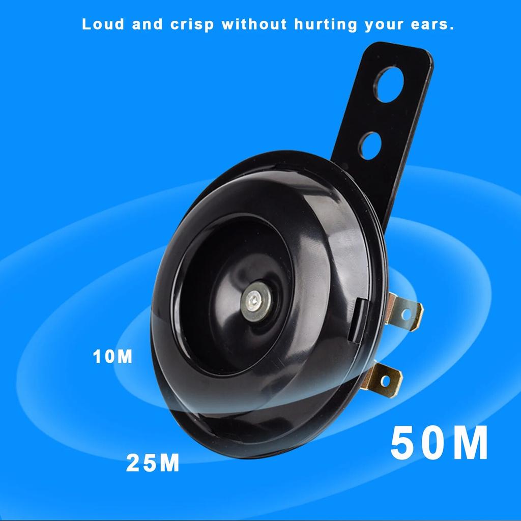 Kit claxon electric pentru motociclete 12V 1.5A 120db difuzoare universale impermeabile rotunde cu claxon tare pentru scooter moped Dropship nou