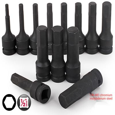 8/10 Sets of Hexagonal Sleeves In The Hexagonal Sleeve for 1/2 Wind Guns/spiny Wounds/curved Hinges Manual Wrench/electric Wrench
