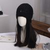 Ins Hollow Knitted Hat Women's Autumn and Winter New Warm Wool Hat Showing Face Small Versatile Cold Hat Headhat