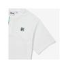 [fila Kids] Funkcjonalny T-shirt z dekoltem Henley Fk2rsf2202x Owh q0zFk2rsf2202xOwh