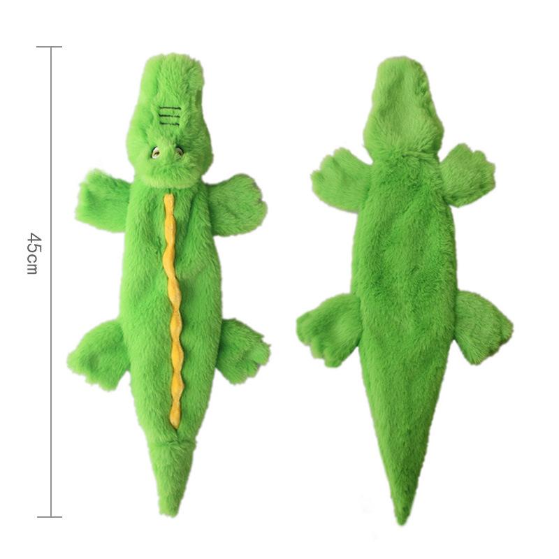 Pet Plush Crocodile, Pig, Elephant Sound-making Paper Toys, Dog Toys for Relieving Boredom and With Tough Shells