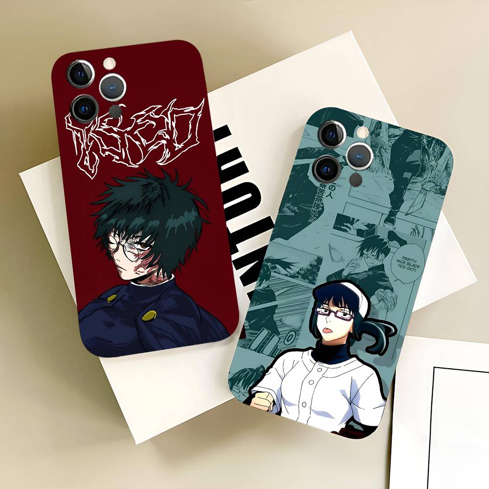 Maki Zenin Jujutsu Kaisen Anime Phone Case Black Silicone Soft Shell For IPhone 17 16 15 14 13 12 11 Air Pro Max Plus Hot Sale