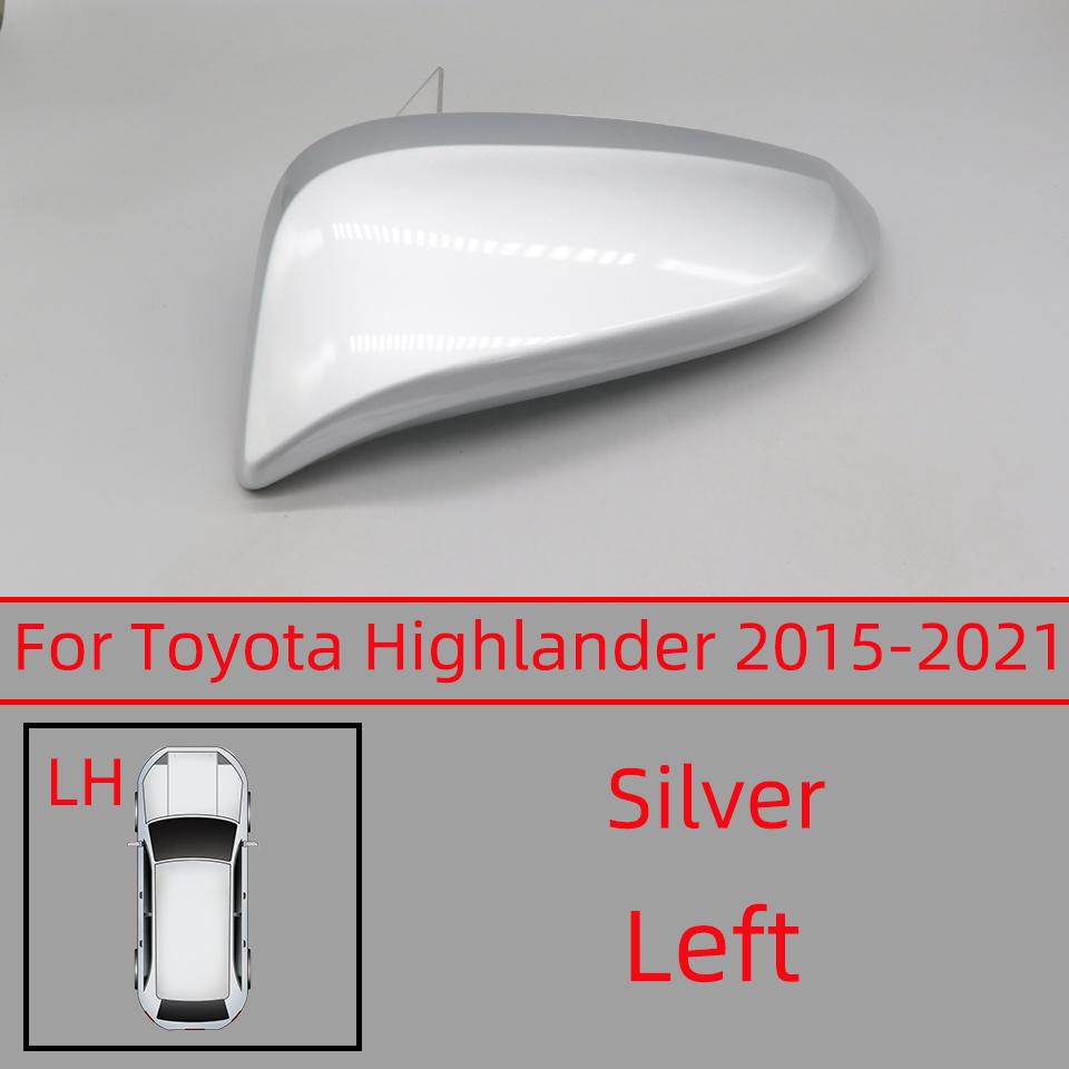 Car Rearview Mirror Cover Cap For Toyota Highlander 2015 2016 2017 2018 2019 2020 2025 Door Outside Wing Housing Shell Hood Lid
