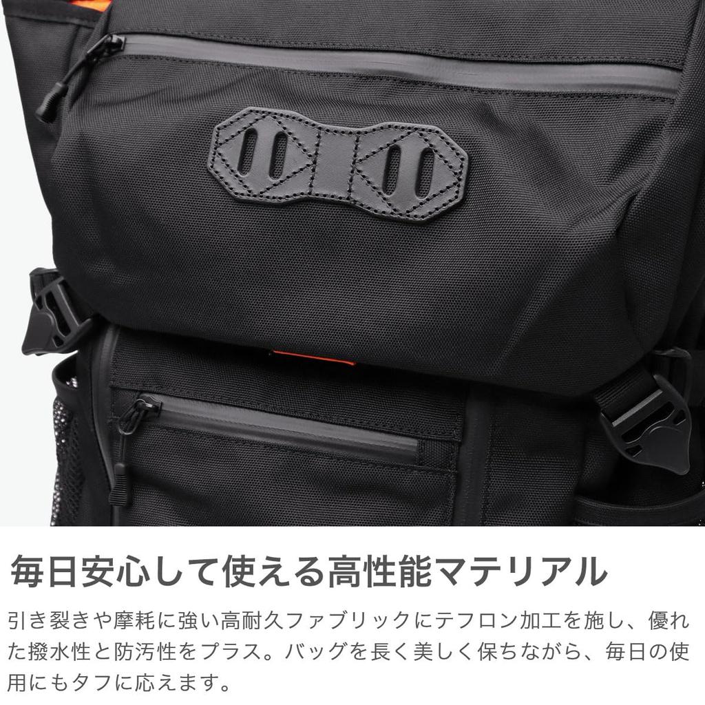 [Machiavellic] CHASE DOUBLE LINE 4 BACKPACK BLACK(019)