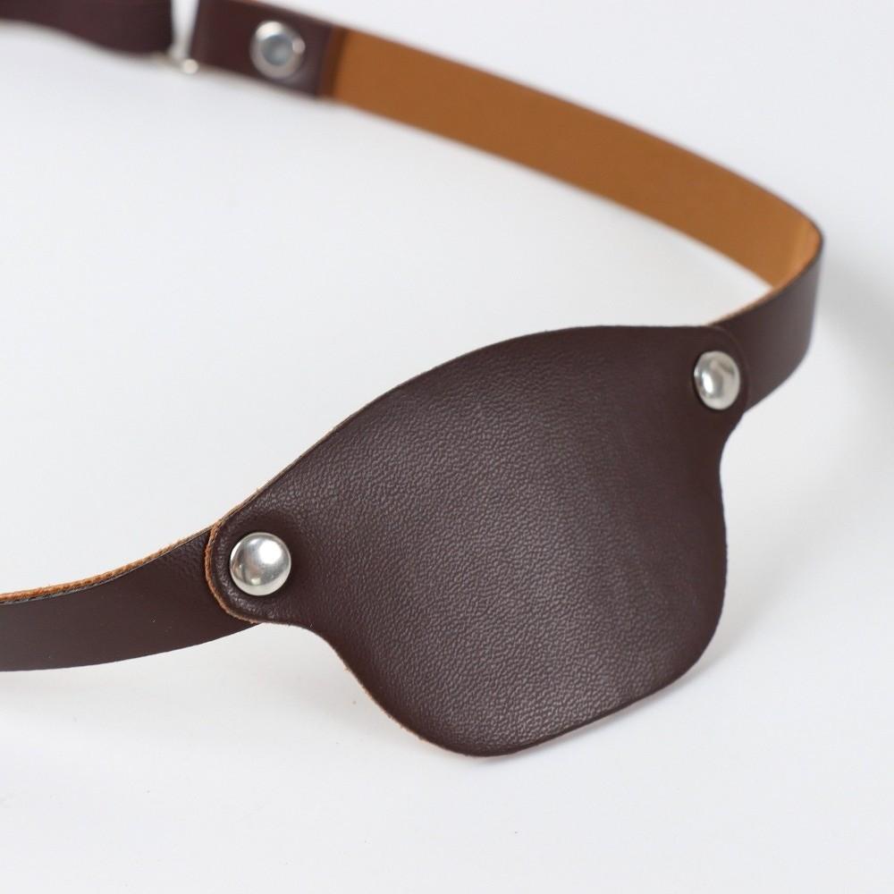 Brass Rivets Pirate Eye Patch Vintage Cosplay Accessory Creative Eye Mask Medieval Costume