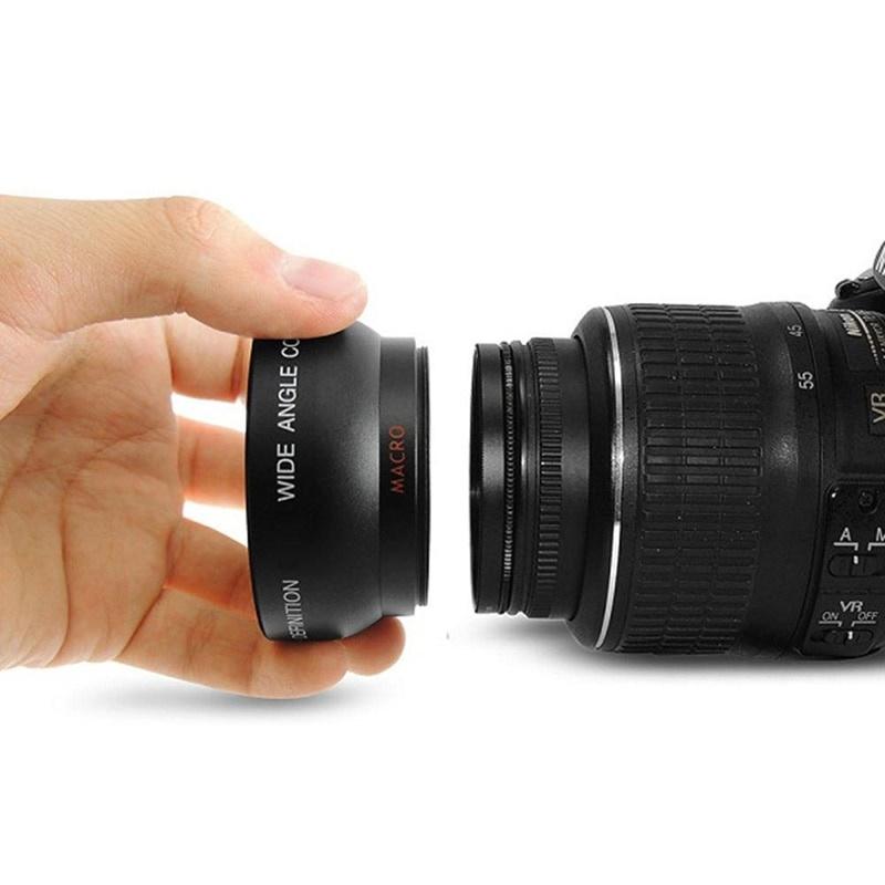 Сумка для широкоугольного макрообъектива 0,45x58 мм 58, крышка 62 мм для Canon Eos 350d 400d 450d 500d 1000d 550d 600d 1100d 1 шт.
