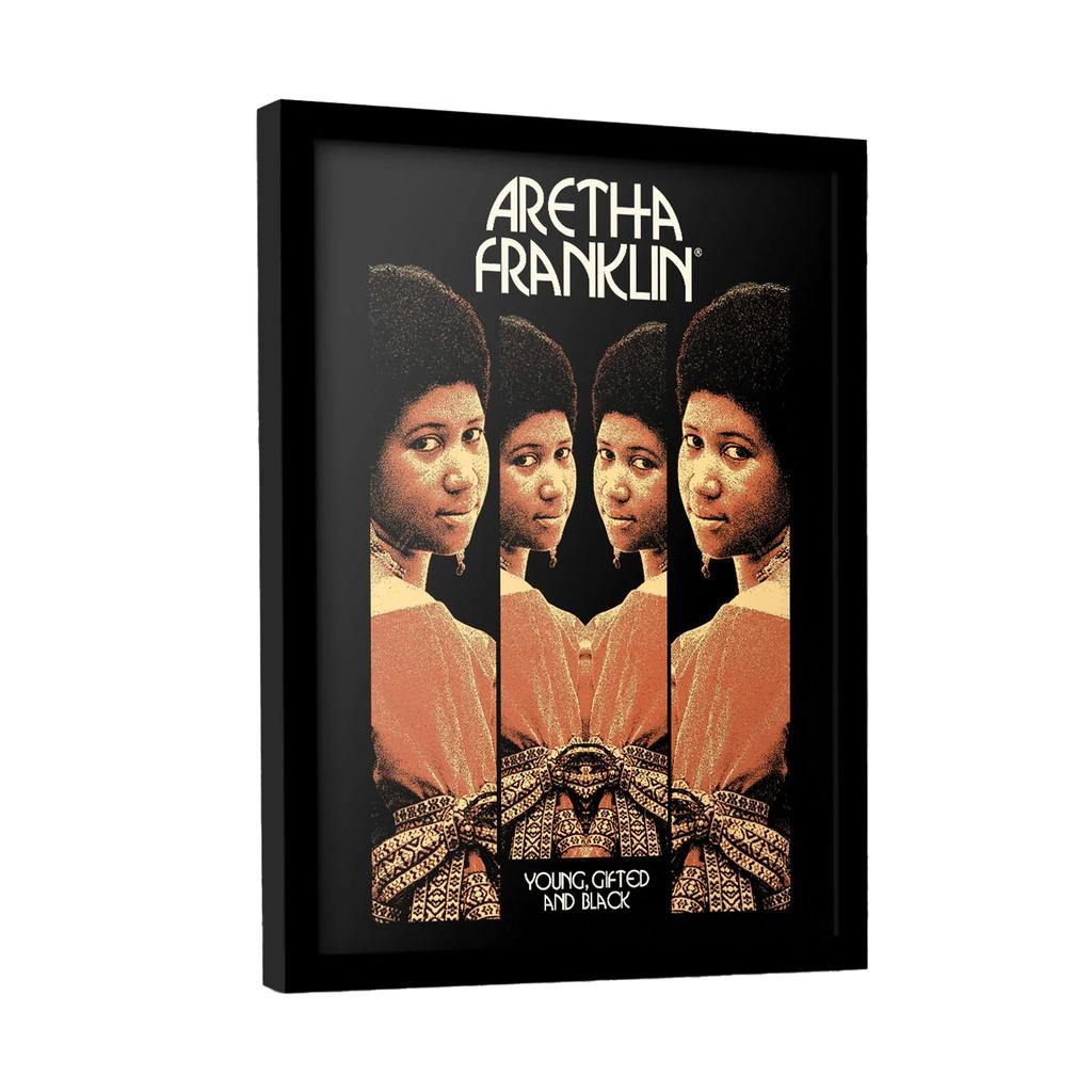 Aretha Franklin Young, Gifted And Black Framed Poster
