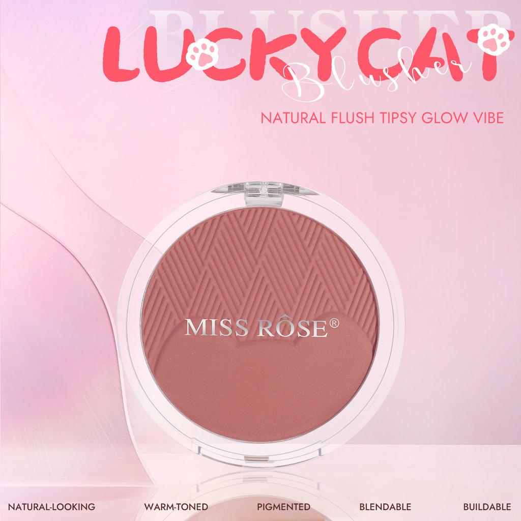 MISS ROSE Round Texture Blush Palette Waterproof Non Smudge Natural