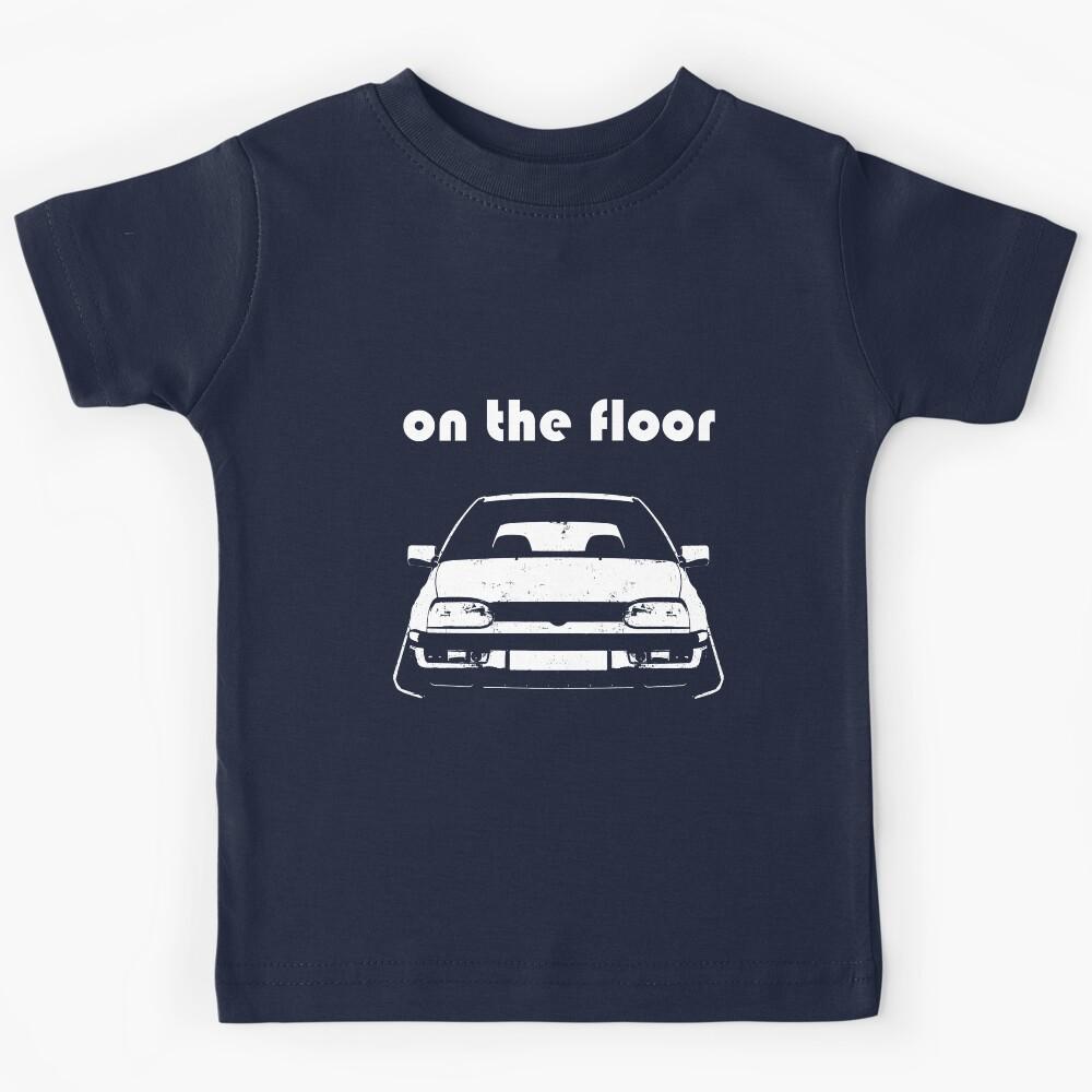 Classic low car stance tuning on the floor Kids T-Shirt 140