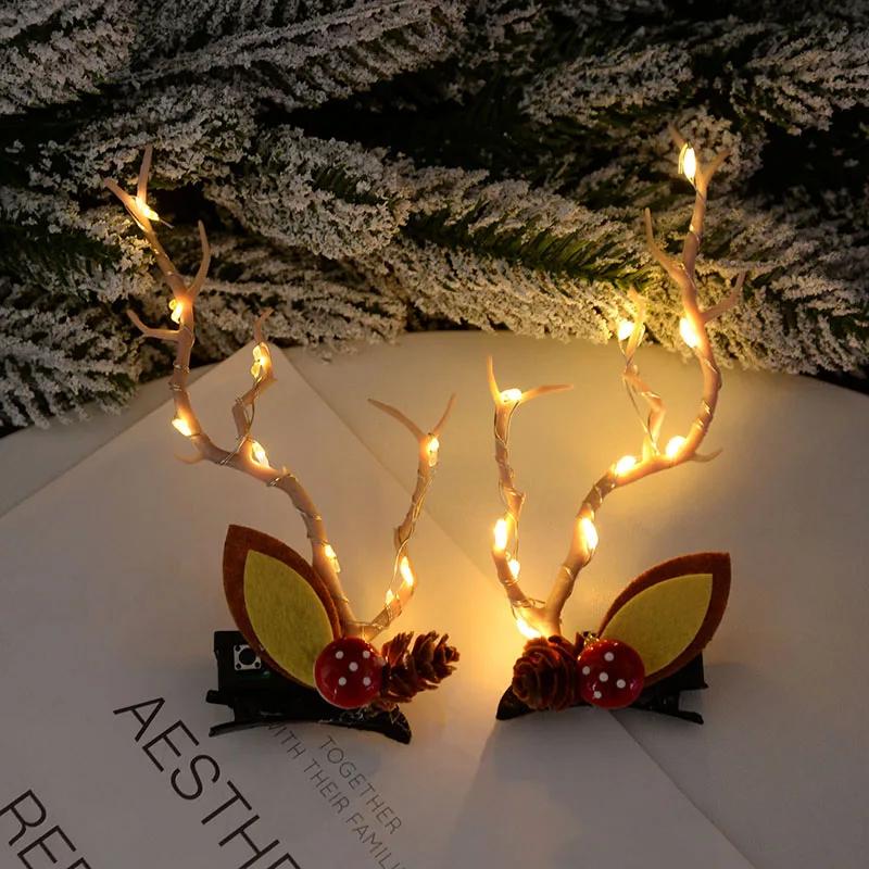 

Рождественская светодиодная заколка для волос в виде рогов для женщин и девочек, светящиеся рога оленя, головной убор, аксессуары для волос, рождественский новогодний декор style 5