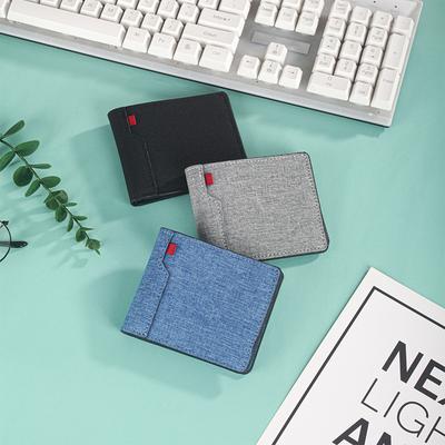 New Canvas Bag Men's Wallet Bag Wallet Wallet Casual Card Bag Ultra-light Waterproof Change Bag Ticket Holder