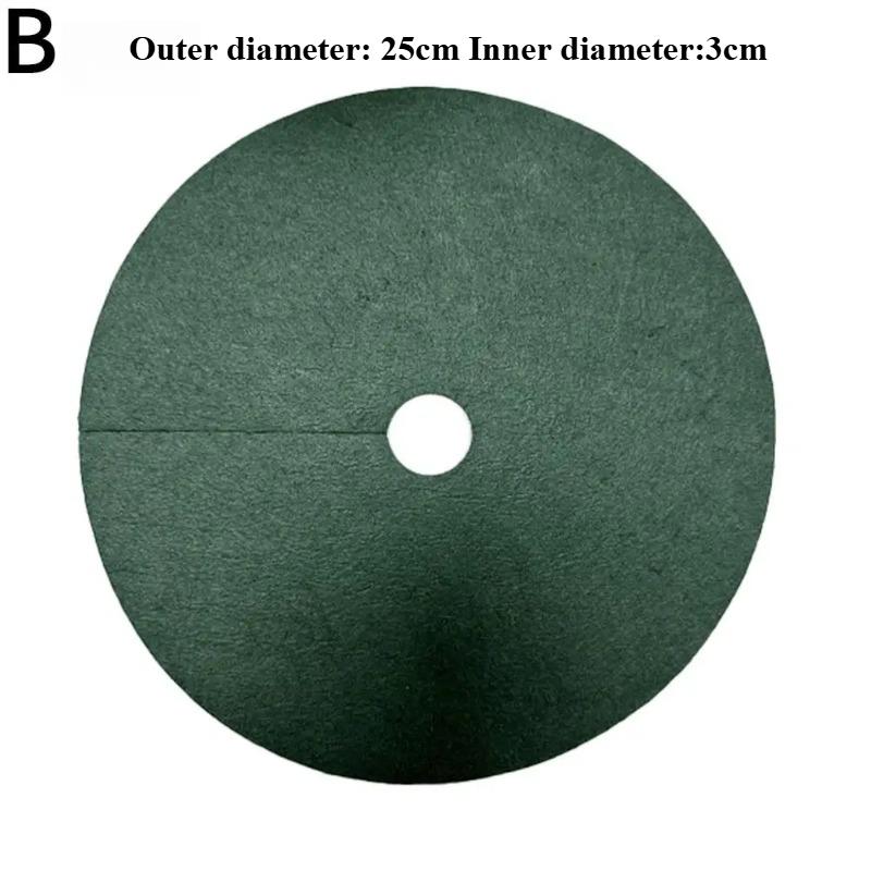 

20 шт. Нетканые кольца для мульчирования деревьев Утолщенные многоразовые коврики для борьбы с сорняками вокруг деревьев Защита для деревьев Коврики для защиты от сорняков Круглые тканевые барьеры для корней деревьев 25cm 10pcs