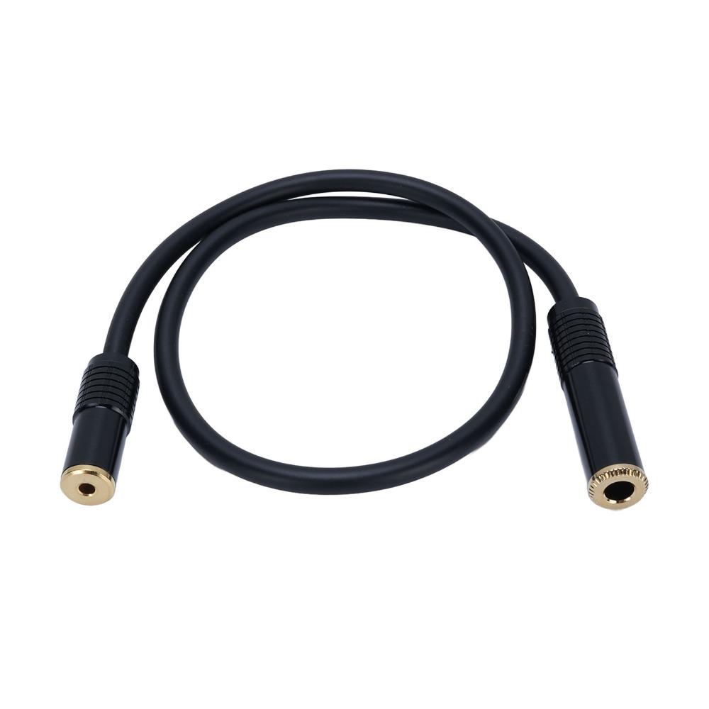 Professional Stereo Sound Cable 6.35mm 1/4in Female To 3.5mm 1/8in Female  Tablet Connection