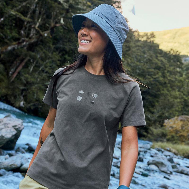 BEIN SPACE Women s Alpine Flower Series Hiking T-Shirt D003 XS