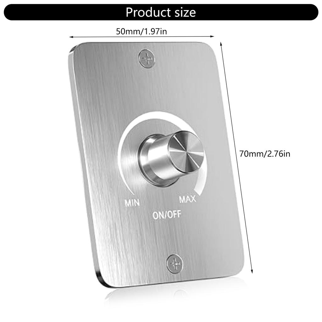 12V LED Dimmer with 3 Wire Switch LED Light Dimmer Controller Easy To Use for Adjustable Lighting In Boats & Trailers