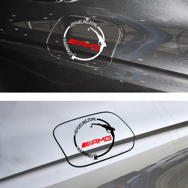 Auto Tankdeckel 3D Aufkleber Vinyl Mode Dekoration Aufkleber Für Mercedes Benz AMG W212 W205 W246 W177 W176 W213 GLC GLE GLS ML Willkommen Projektion