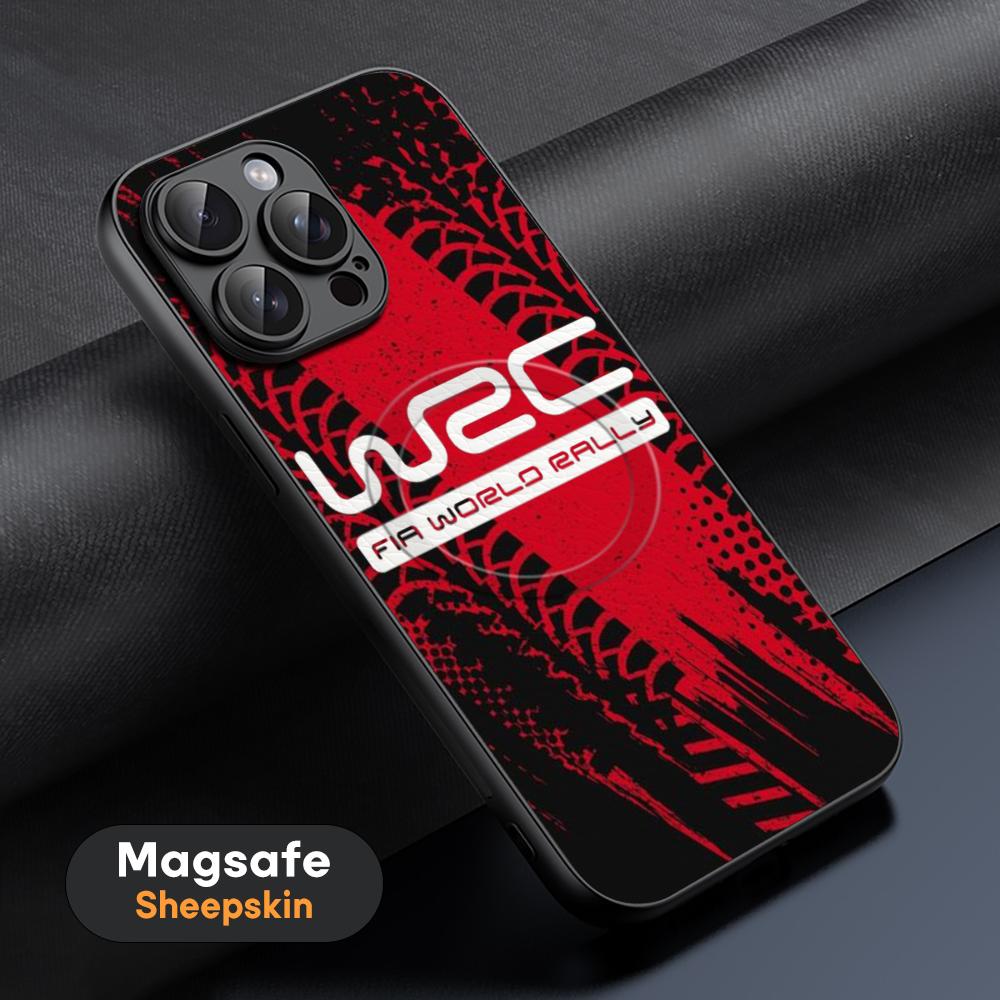 

Stylish and simple WRC Phone Case For iPhone 16 15 14 13 12 11 Plus Pro Max High-end Luxury Magsafe Sheepskin iPhone 14 Pro