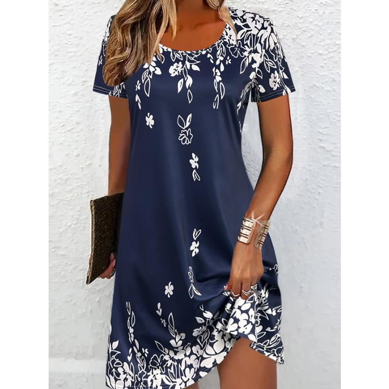 Spring and summer women's casual dress, vacation home dress