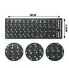 Mehrsprachige Tastaturaufkleber Spanisch/Englisch/Russisch/Deutsch/Arabisch/Italienisch/Japanische Buchstabenersatz für Laptop PC Notebook