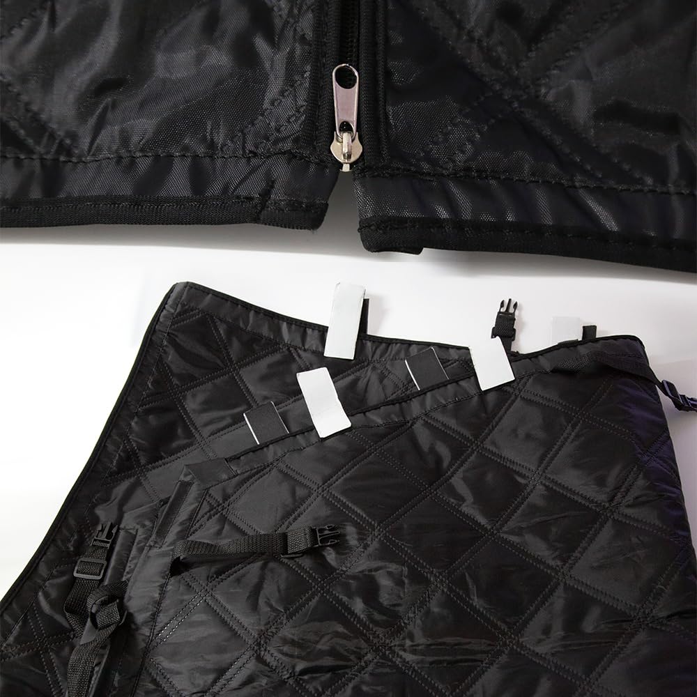 Black Room Divider Curtain for Hijet S700 for Car Improves Air Conditioning Shuts Out Privacy Easy Installation Cargo/Atrai Series, Center, Camping,