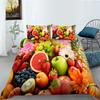 Quilt Cover Pillowcase Two Or Three Piece Fruit Digital Printing Polyester