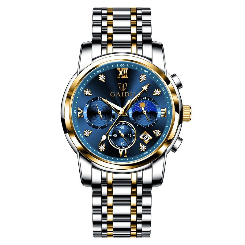 Stainless Steel Back Water Resistant Quartz Watch Free Sample