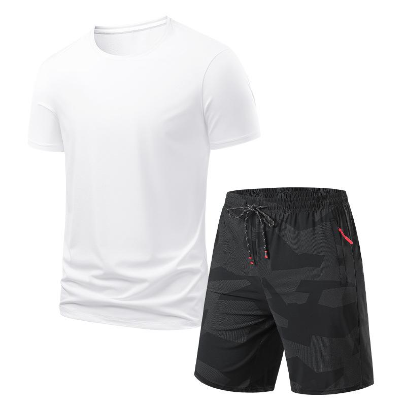 Breathable Sports Suit T-shirt Men's Shorts Casual Two-piece Suit Men's Lightweight Breathable Quick-drying