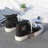 New Bear Embroidery High-top Canvas Shoes Women's All-match Sneakers Student Net Red Sneakers