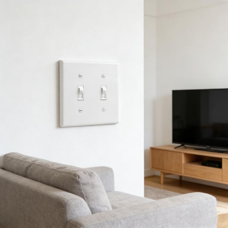 Upgrades Two Position Toggle Switches Plate Electrical Accessory with Quick Installation for Wall Outlets & Appliances