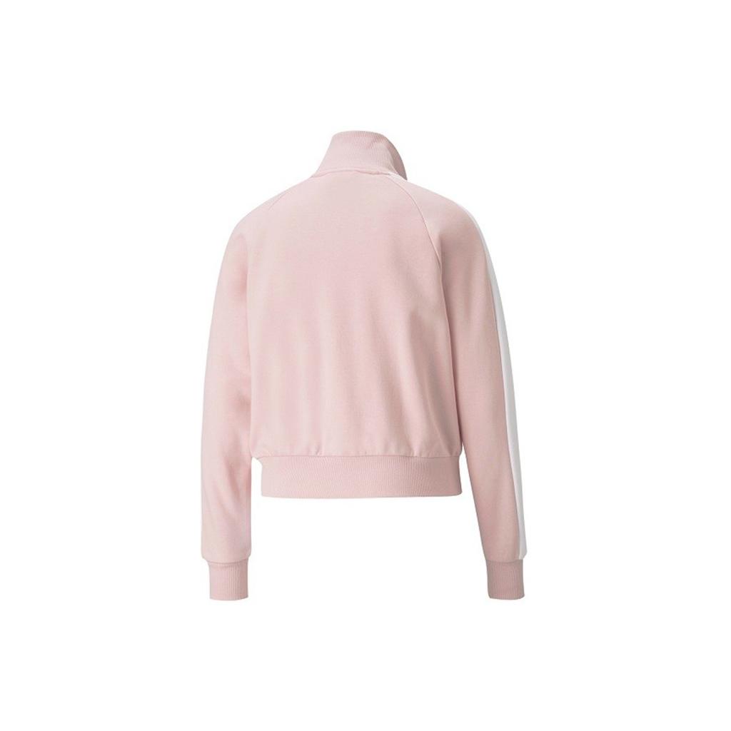 Puma Iconic T7 Embroidered Logo Color Block Track Jacket Women Jacket Pink 531412-36