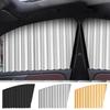 4pcs Magnetic Car Sunshade Cover Summer UV Protection Side Rear Window Curtain Black Mesh Sun Shade Cover Auto Car Accessories
