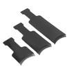 3PCS Hair Dyeing Board Highlighting Board with Teeth Hair Dyeing Brush Hairdressing Styling Tool