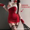 Sex Underwear Sexy Pure Desire Wind Qqny Pajamas Uniform Clothes Red Christmas Hip Skirt