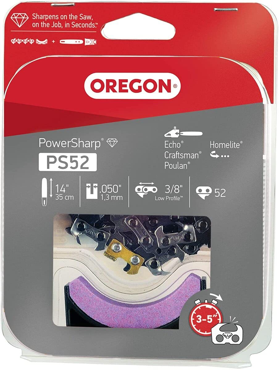 

Цепь Oregon OREGON Power Sharp с точильным камнем 14 дюймов PS52 (52 штуки)