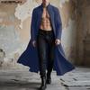 INCERUN Vintage Herren Langarm Offene Vorderseite Lässige Lange Strickjacke Oberteile