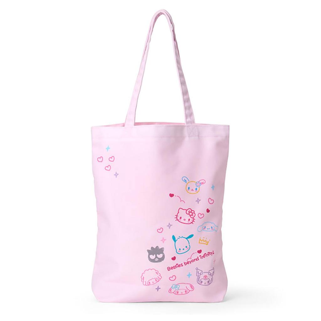 Sanrio Tote Bag Academy Sparkling Sanrio Characters A4 size Suitable for ages 3 and up 125172 (#Sanrio Festival) Polyester/Cotton