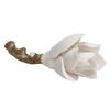 Handmade Magnolia Ceramic Sculpture with Incense Holder Zen Tea Table Decor for Study Room Garden and Gift Idea