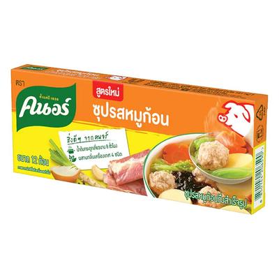 Knorr Seasoning Pork Broth Cube, Bouillon, 120 G. X 1 / 6 / 12 Pcs