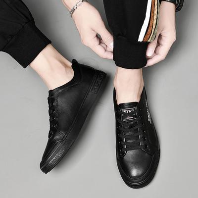 Trendmarke Herren Echtleder Freizeitschuhe Outdoor-Sportschuhe Herren Pendel-Arbeitsschuhe Hochwertige Kleine Weiße Schuhe