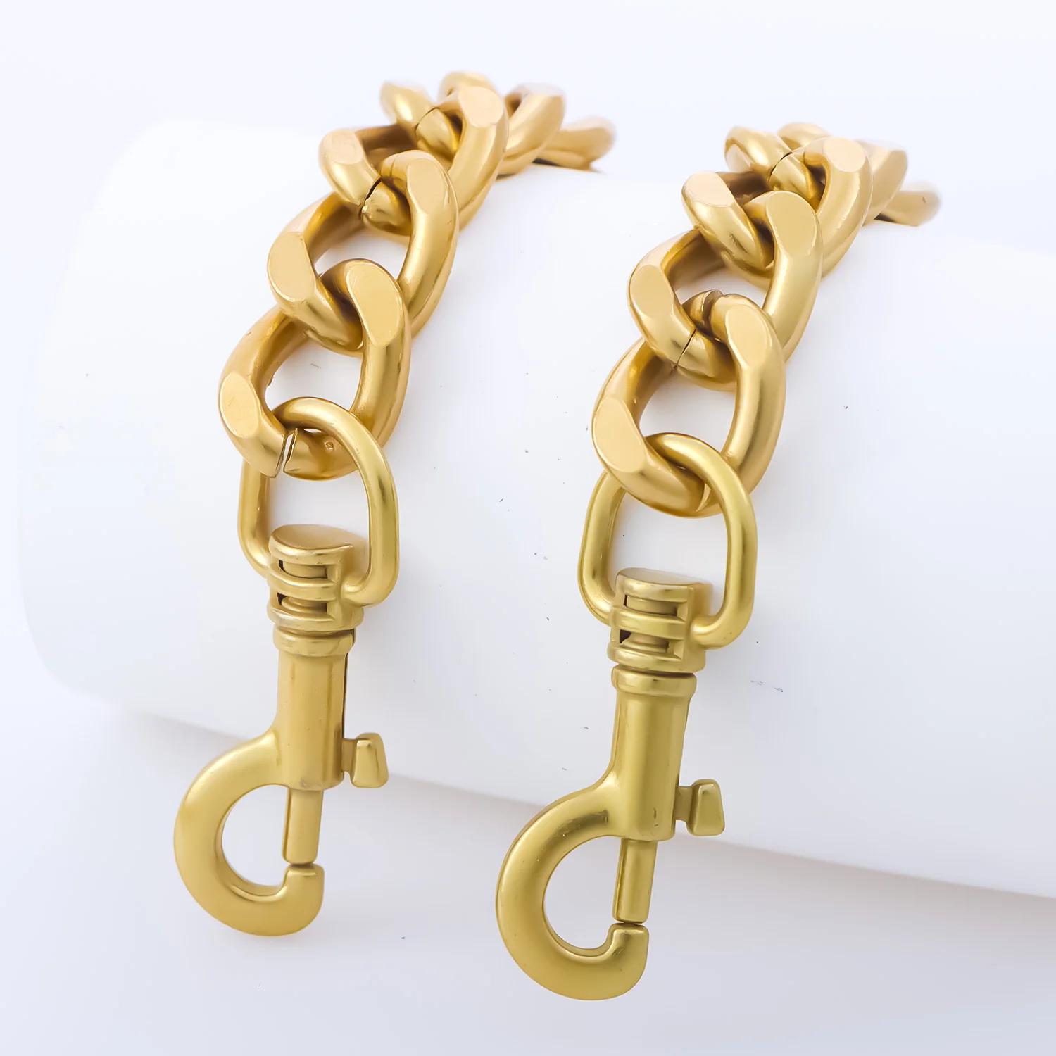 

Алюминиевая цепочка для ремня сумки, цепочки для сумок, ремни на замену, аксессуары для сумок, украшение 60cm золотой