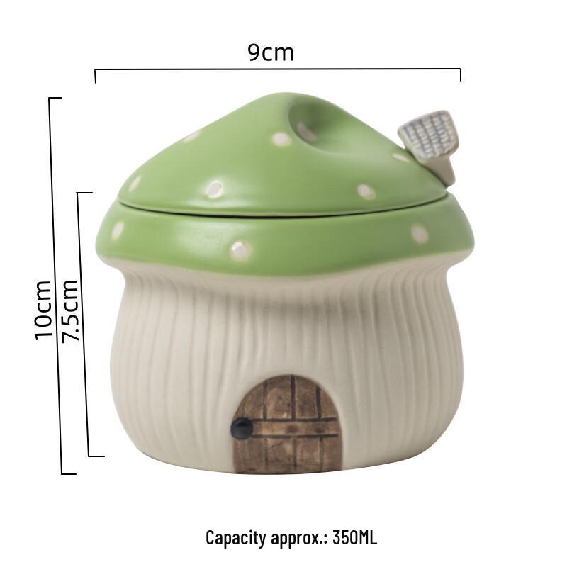 ZISIZ Cartoon Mushroom Ceramic Stew Pot