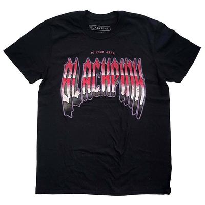 BlackPink Gothic Slim Fit černé unisex tričko