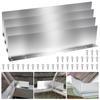 4Pcs Rainwater Valley Gutter Splash Guard Rain Drip Gutter Guard,Rain Drip Gutter Guard For House Shingle Roofs Corner