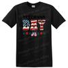 Memorial Day American Flag T Shirt Patriotic Stars Dog Tags Tee