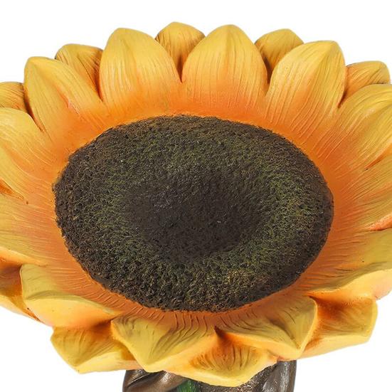 Hedgehog Bird Feeder Statue 3D Printing Technology Yard Sculpture Resin Outdoor Statue