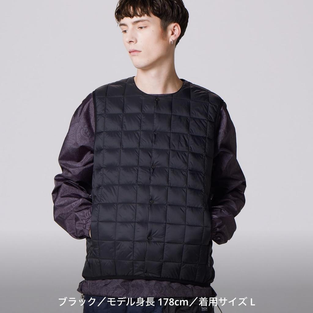 Taion Down Vest Charcoal 004SBMT-DX