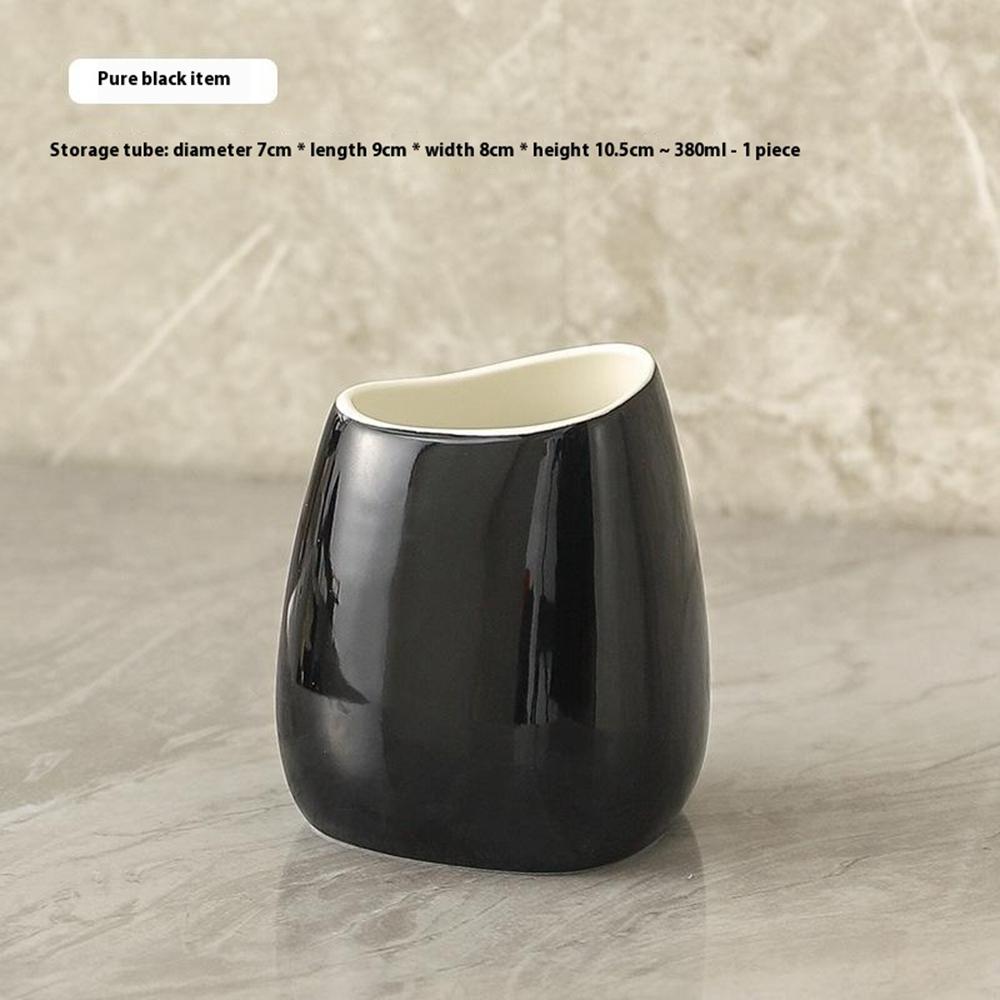 4Pcs/Set Ceramic Bathroom Accessories Toothbrush Holder Lotion Dispenser Bottle Rinsing Cup Soap Dish