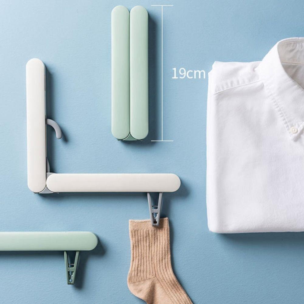 2PCS Nordic Style Portable Hanger Plastic Multifunctional Hanger Travel Folding Hanger  Travel Use
